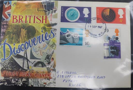 A collection of stamps,